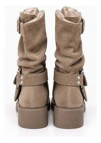 Bota Borcego Gamuza Biege Cosma Para Mujer Tinto.uy - Imagen 4